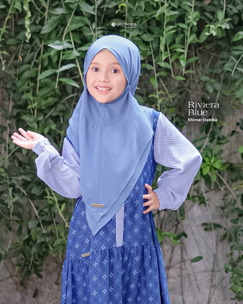 Product image Yasmeera Official - Khimar Habiba Anak S RIVIERA BLUE